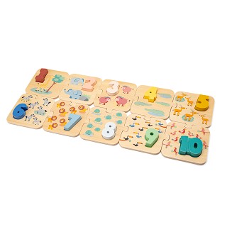 Number puzzle - safari